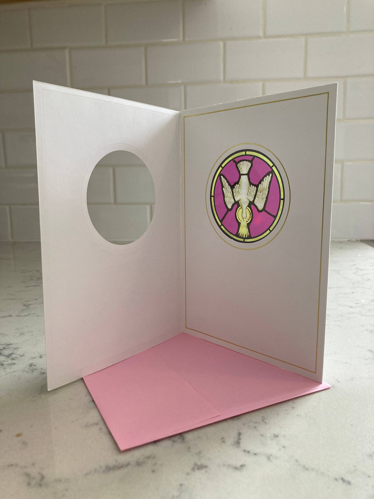 Bright Greetings - Love inspirational sun-catcher card