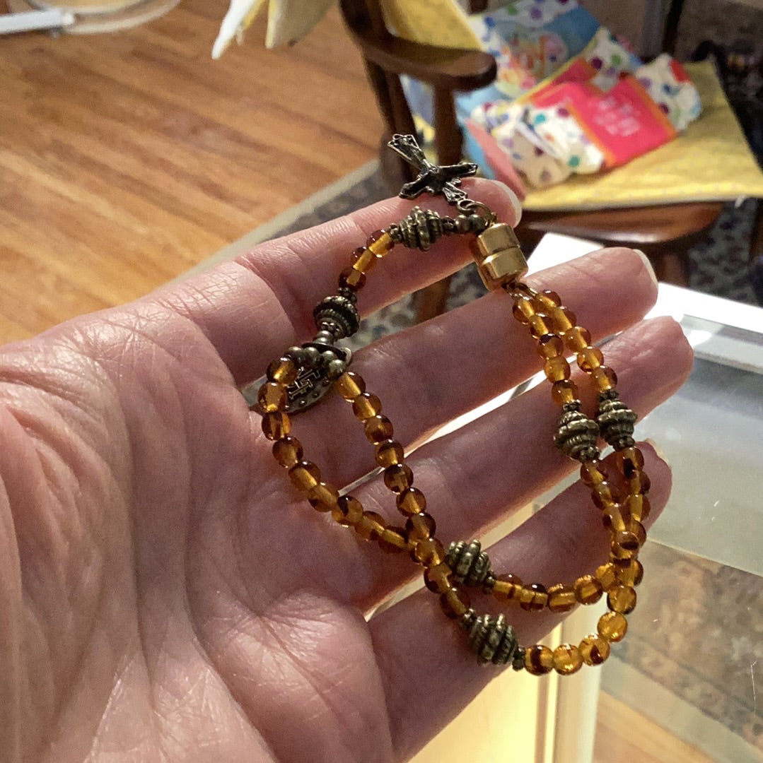 Tortoise Wrist Rosary