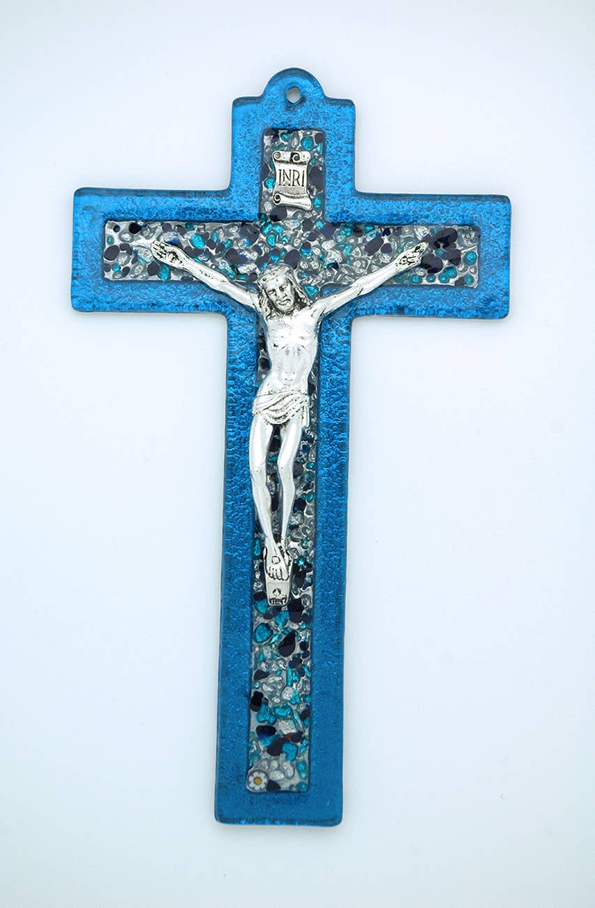 Contreras Designs - IG2432 Italian Murano Glass Crucifix