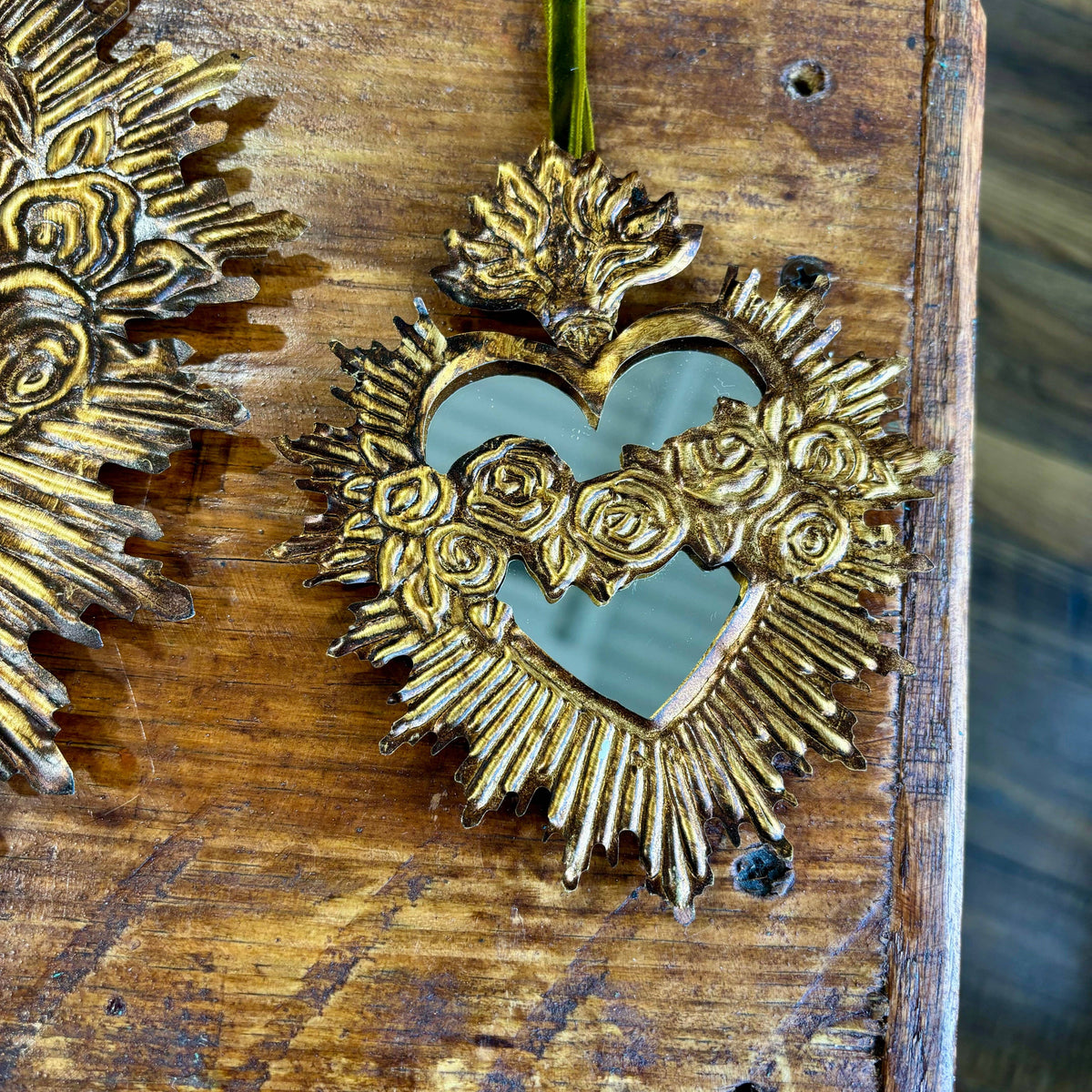 Love and Honor Jesus LLC - Tin Immaculate Heart of Mary Mirror
