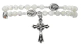 Crystal twist Rosary Bracelet