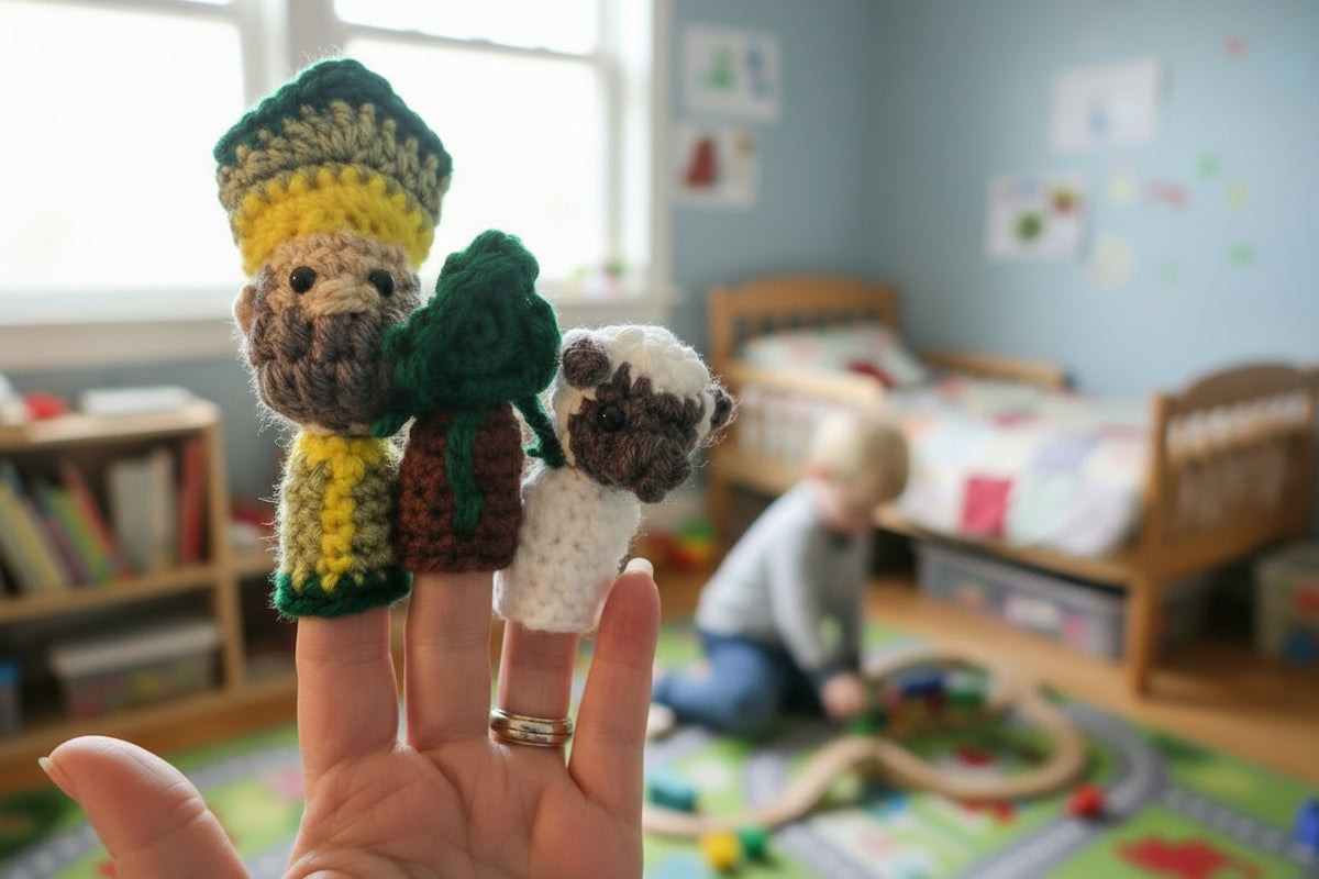 St Patrick finger puppet set