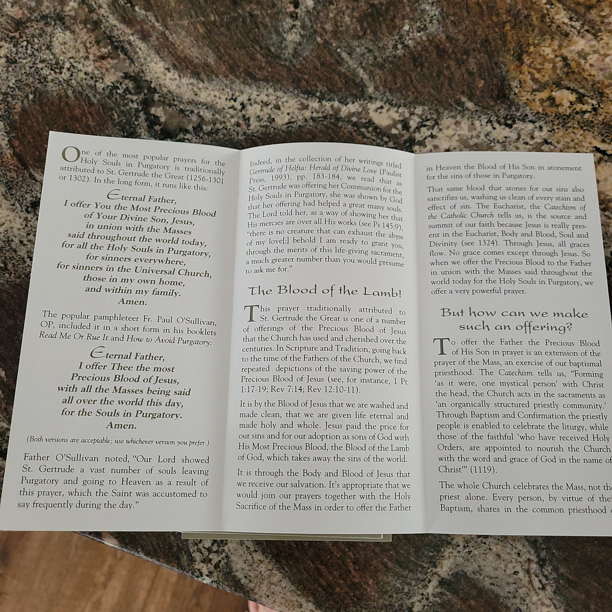 Explanation of St Gertrude Prayer to Save Holy Souls in Purgatory