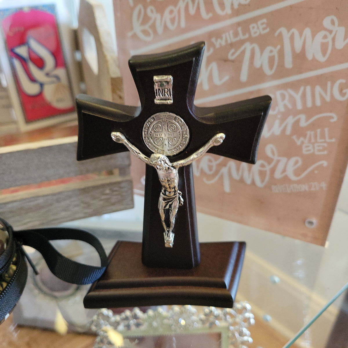 4 1/2 “ standing St Benedict Crucifix