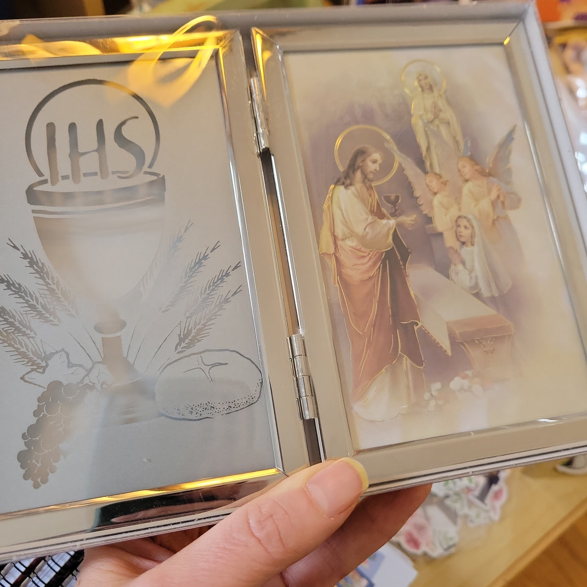 Silver plated Communion frame