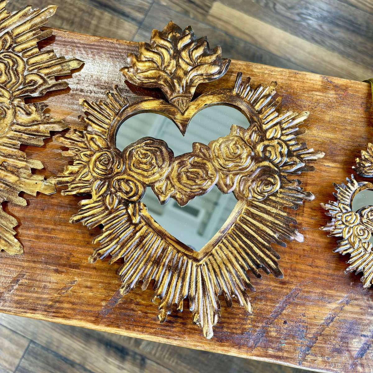 Love and Honor Jesus LLC - Tin Immaculate Heart of Mary Mirror