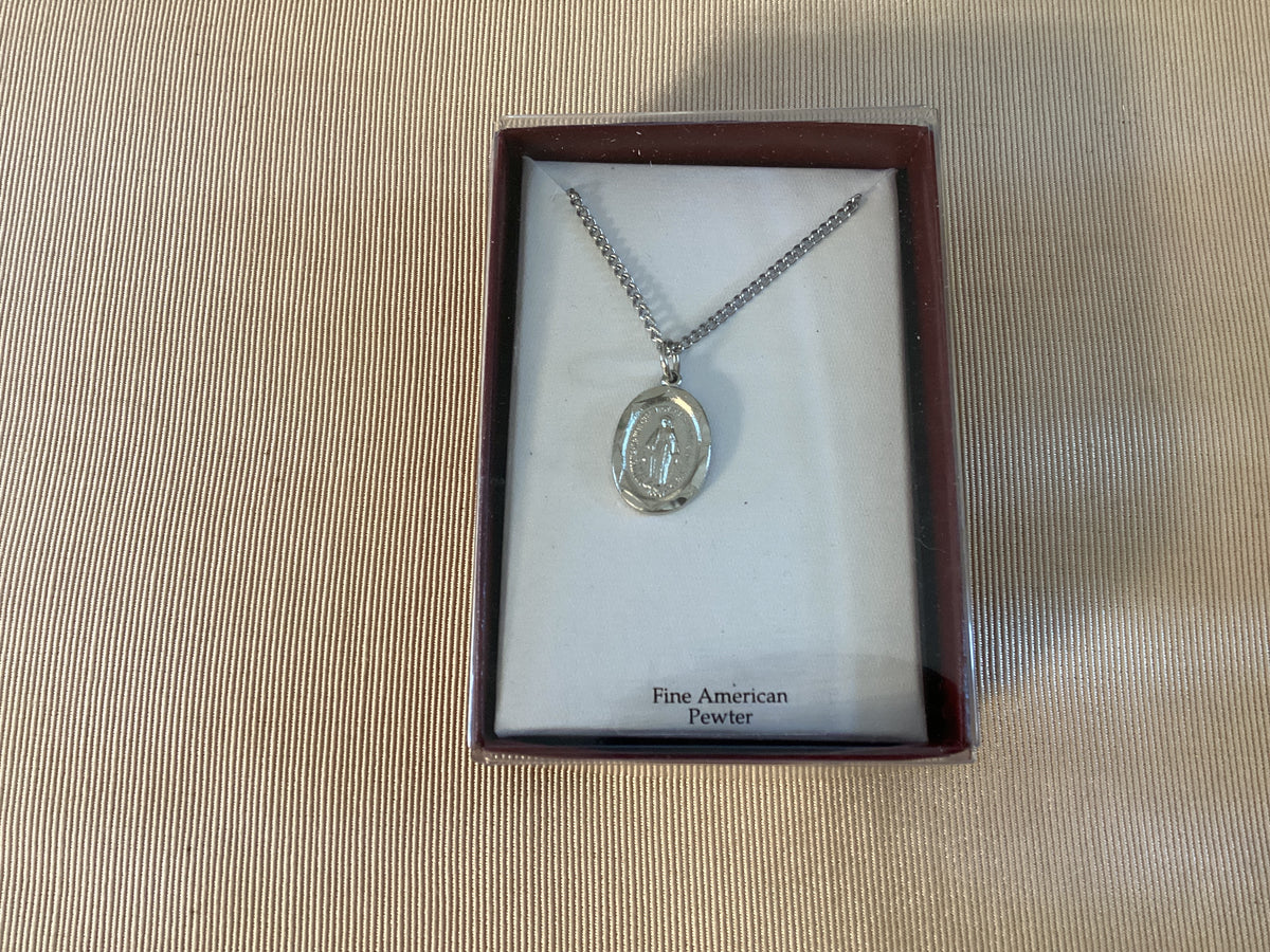Small Miraculous Medal-Pewter