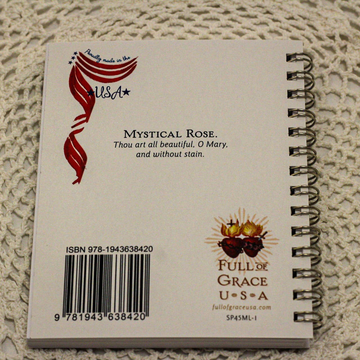 The Retro - a Full of Grace USA Company - Our Lady of the Mystical Rose Mini Notebook