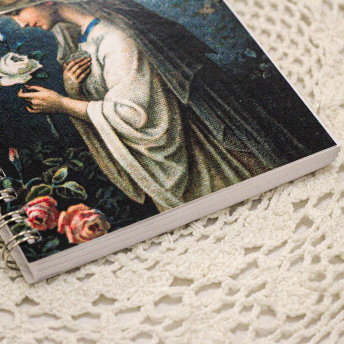 The Retro - a Full of Grace USA Company - Our Lady of the Mystical Rose Mini Notebook