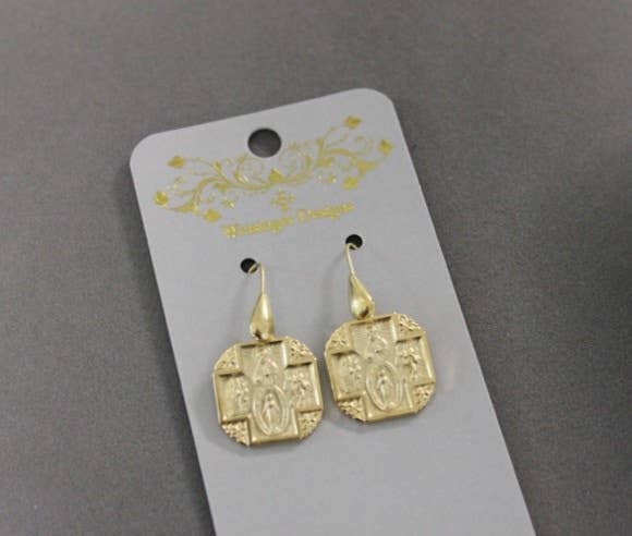 4 Way Medal Earrings