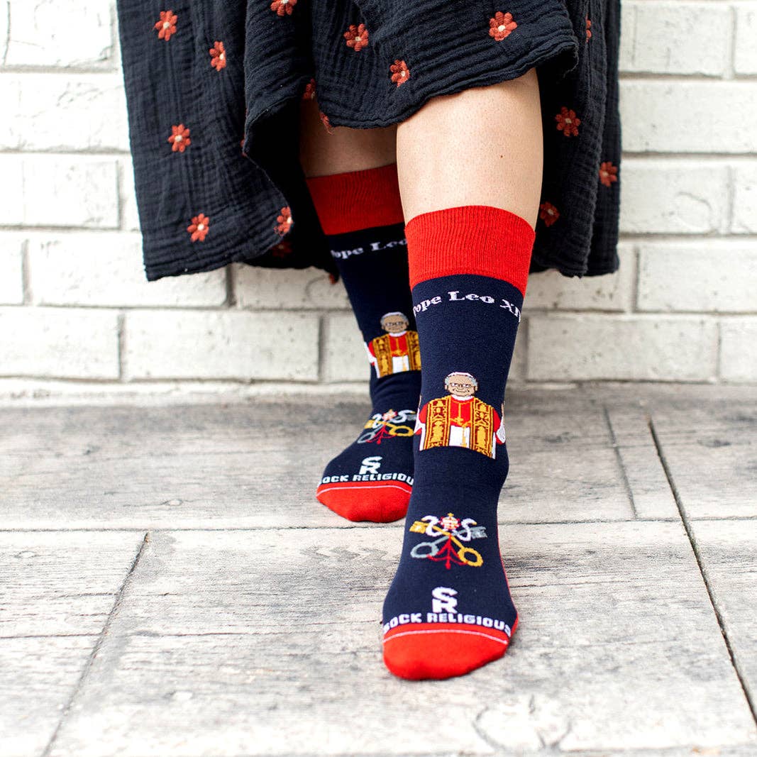 Sock Religious - Pope Leo XIV Adult Socks