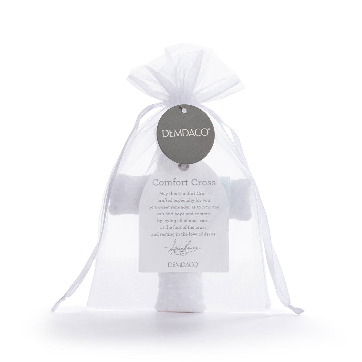 DEMDACO - Blue Baptism Comfort Cross - 5x6in