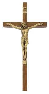 10” Walnut Wall Crucifix