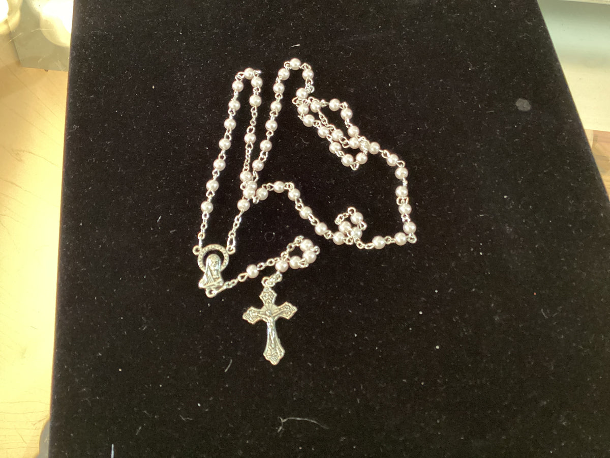 Pearl Rosary - 4mm