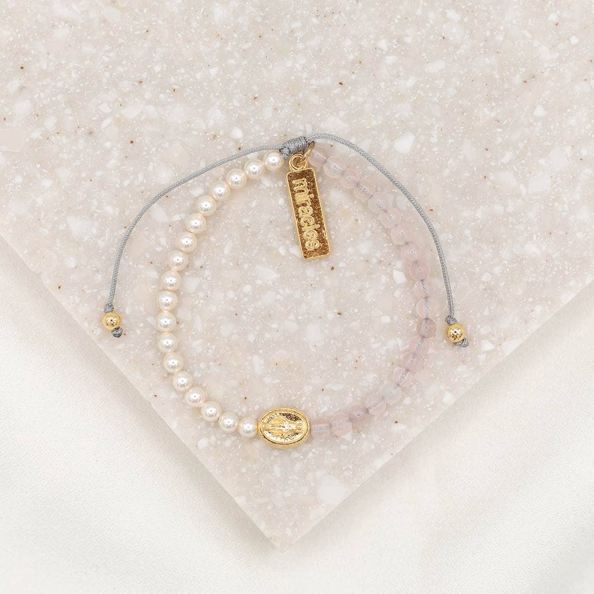 My Saint My Hero - Mother Mary, Mother Me Blessing Bracelet - Gold