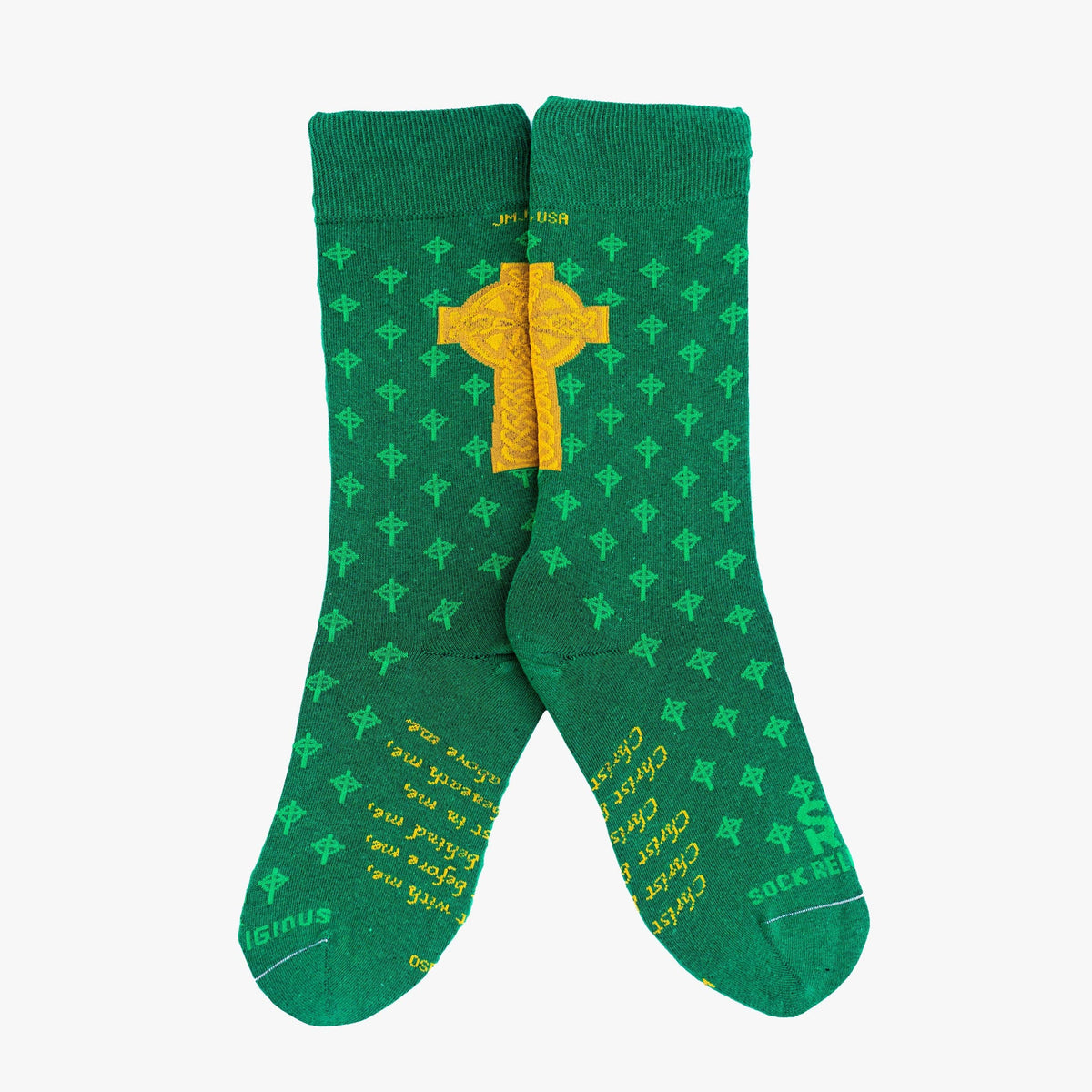 Sock Religious - St. Patrick - High Cross Adult Socks