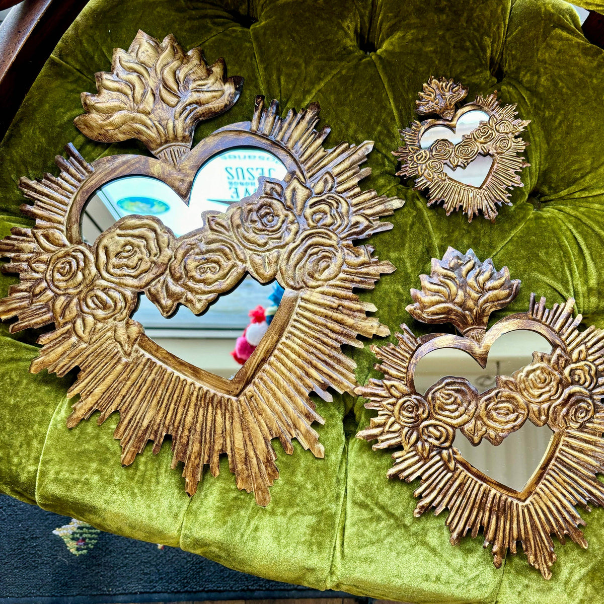 Love and Honor Jesus LLC - Tin Immaculate Heart of Mary Mirror