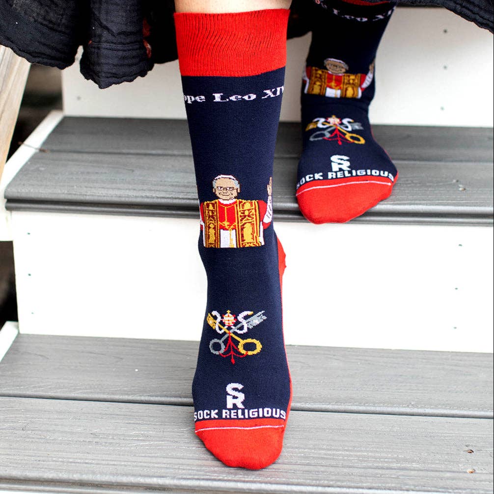 Sock Religious - Pope Leo XIV Adult Socks