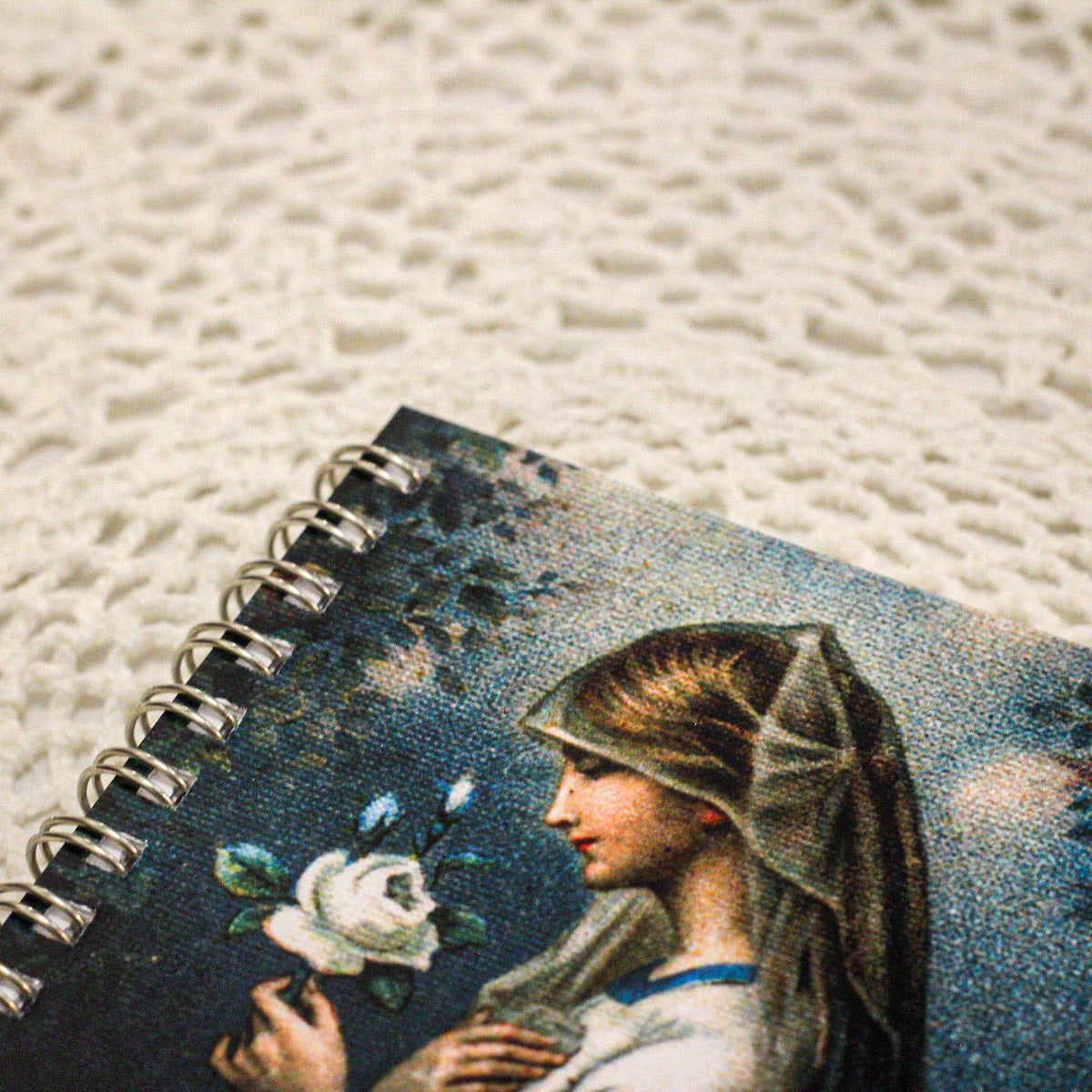 The Retro - a Full of Grace USA Company - Our Lady of the Mystical Rose Mini Notebook