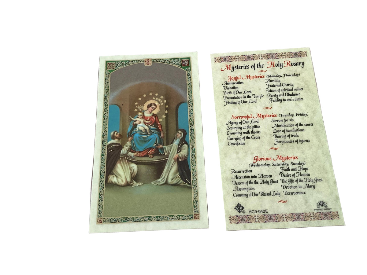 Prayer Cards -Laminated