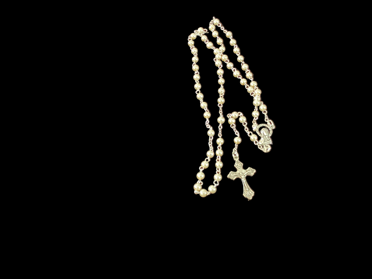 Pearl Rosary - 4mm