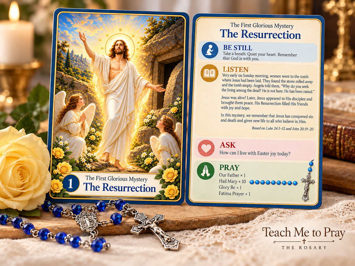 Rosary Cards - Glorious Mysterious