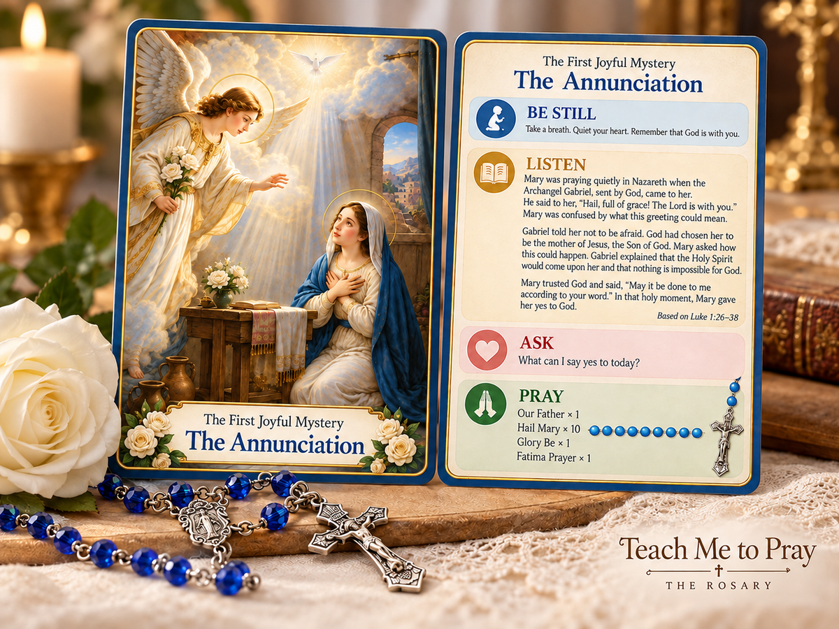 Rosary Prayer Cards - Joyful Mysteries