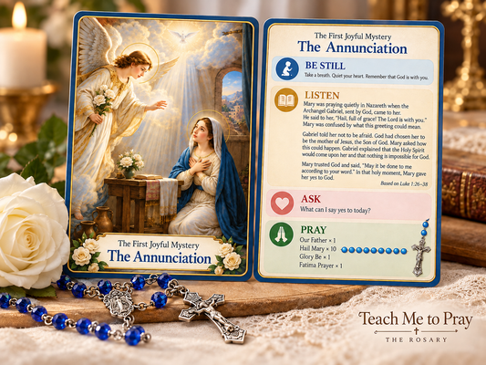 Rosary Prayer Cards - Joyful Mysteries