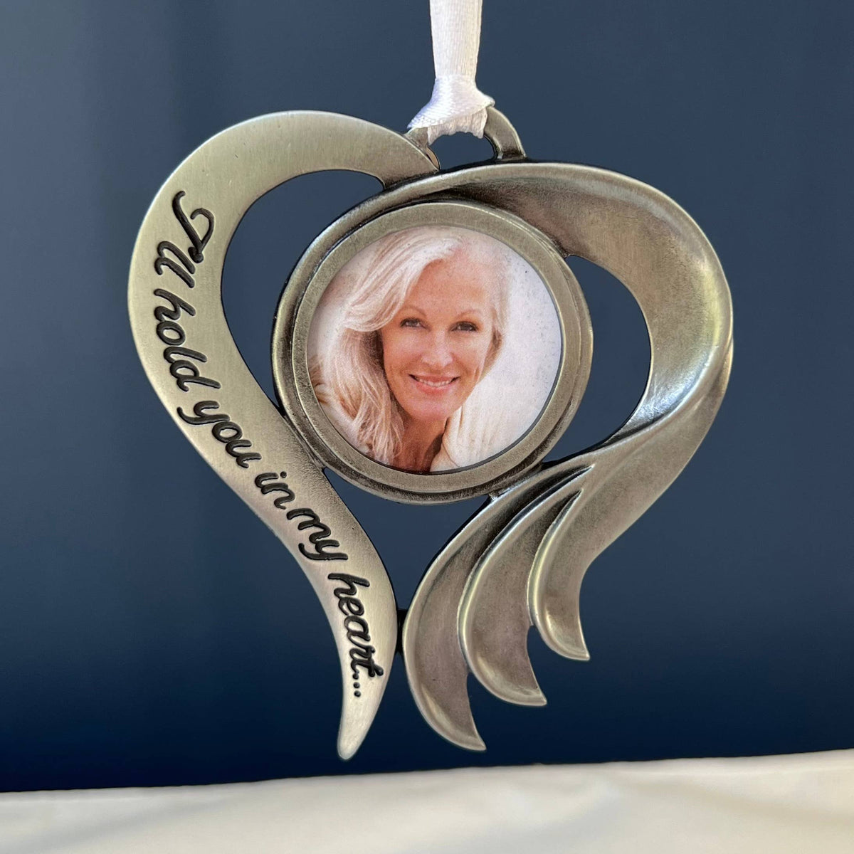 Hold You in My Heart Photo Memorial Ornament