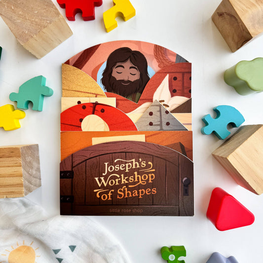 The Little Rose Shop - Joseph's Workshop of Shapes Board Book