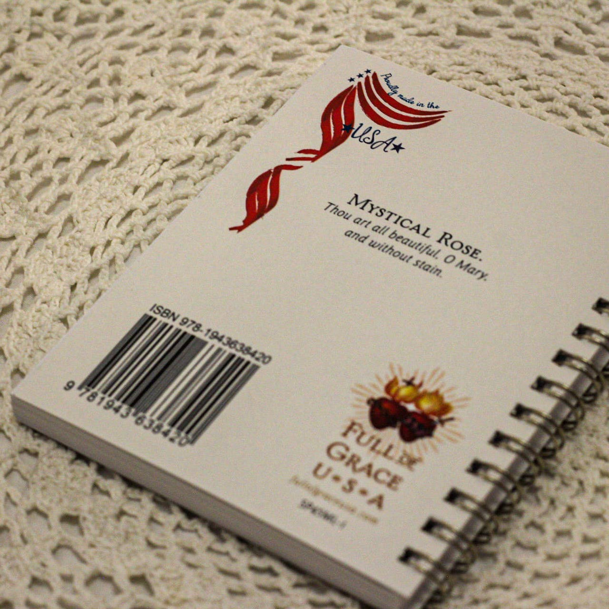 The Retro - a Full of Grace USA Company - Our Lady of the Mystical Rose Mini Notebook