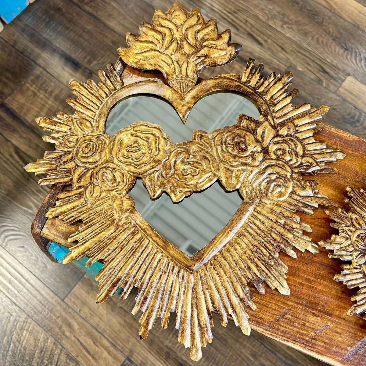Love and Honor Jesus LLC - Tin Immaculate Heart of Mary Mirror