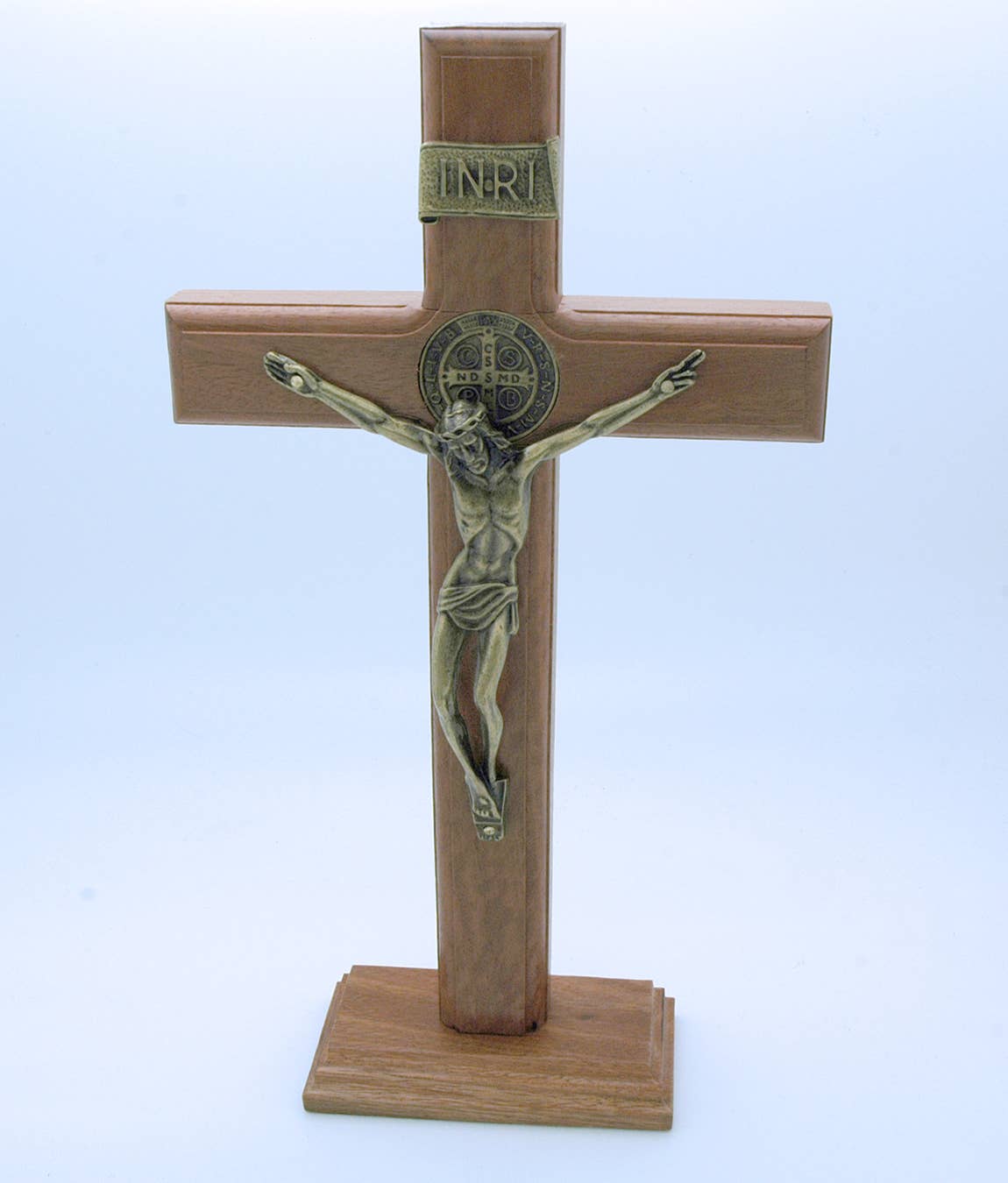 Contreras Designs - BA10278 - Brazilian Wood Benedict Crucifix Wall Accent