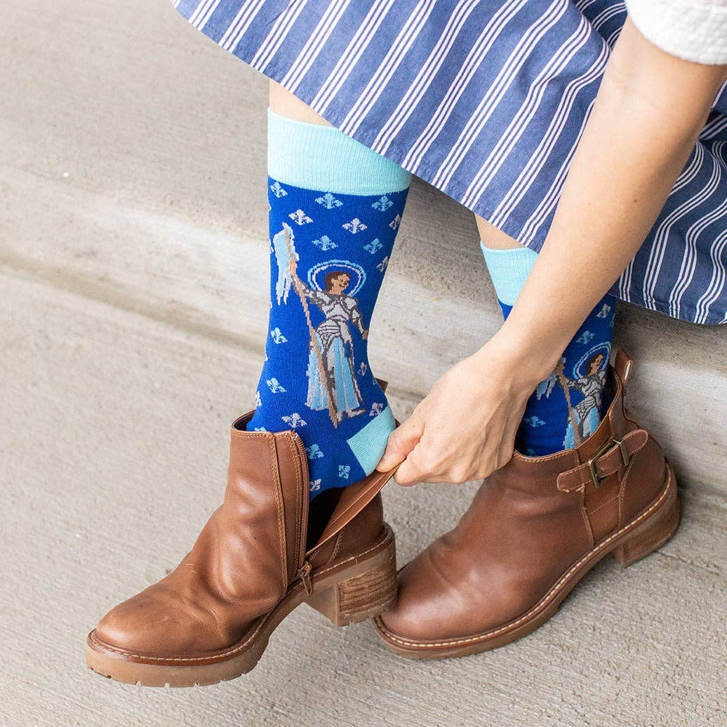 Sock Religious - St. Joan of Arc Adult Socks