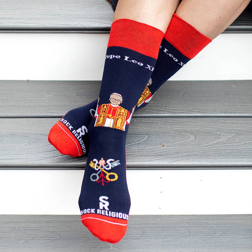Sock Religious - Pope Leo XIV Adult Socks