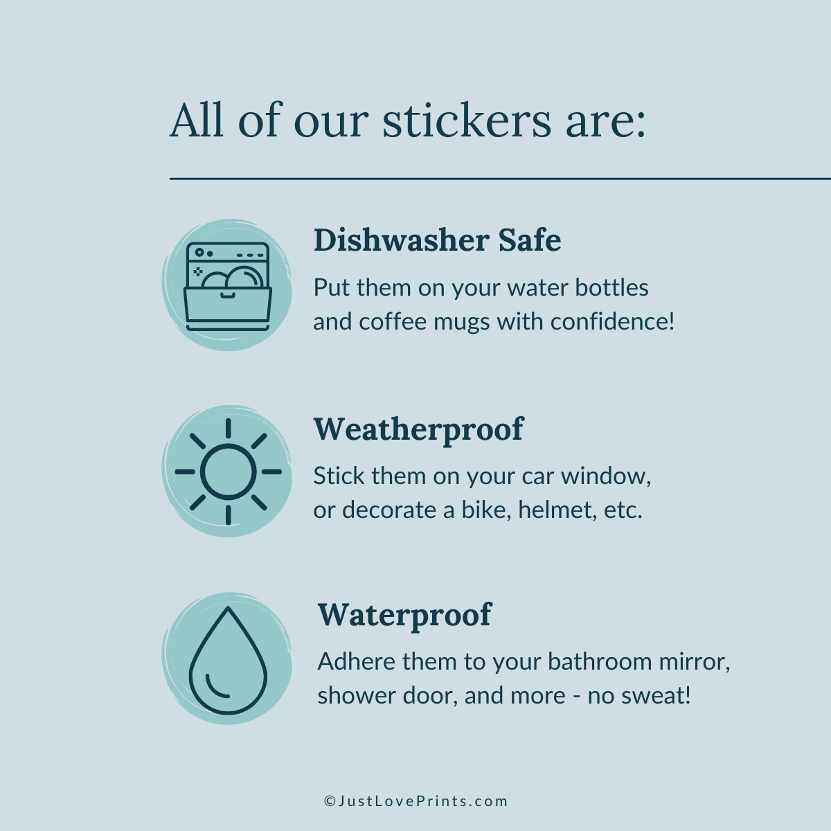 Just Love Prints - Catholic Stickers & Gifts - The Holy Eucharist Vinyl Sticker