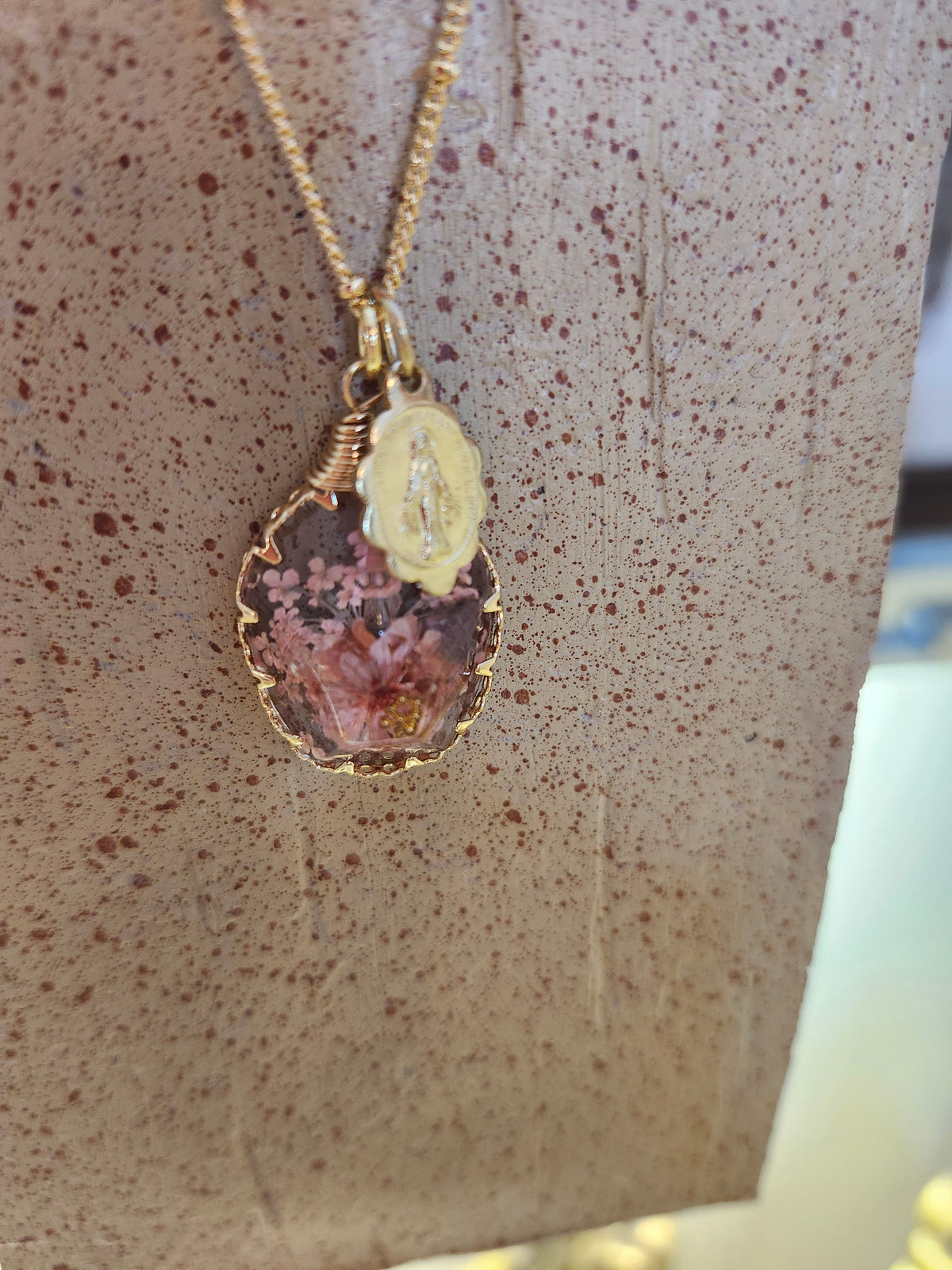 Dream Heart Necklace with Miraculous Medal