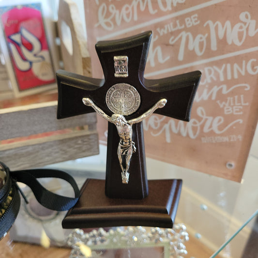 4 1/2 “ standing St Benedict Crucifix