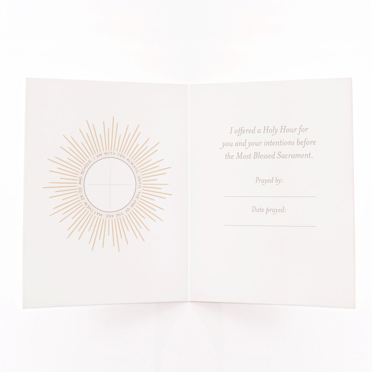 Holy Hour Card